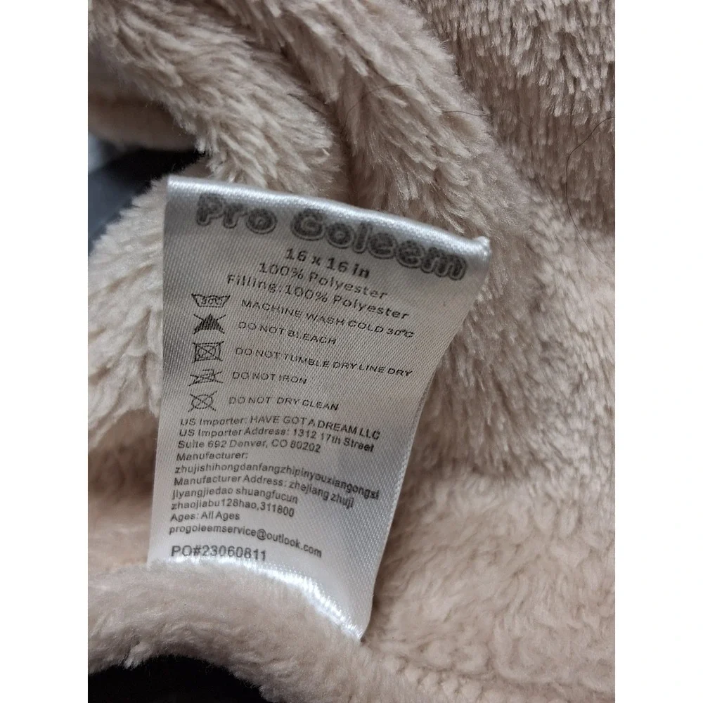 Pro Goleem Puppy Dog Security Blanket Tan Plush Lovey 16x16